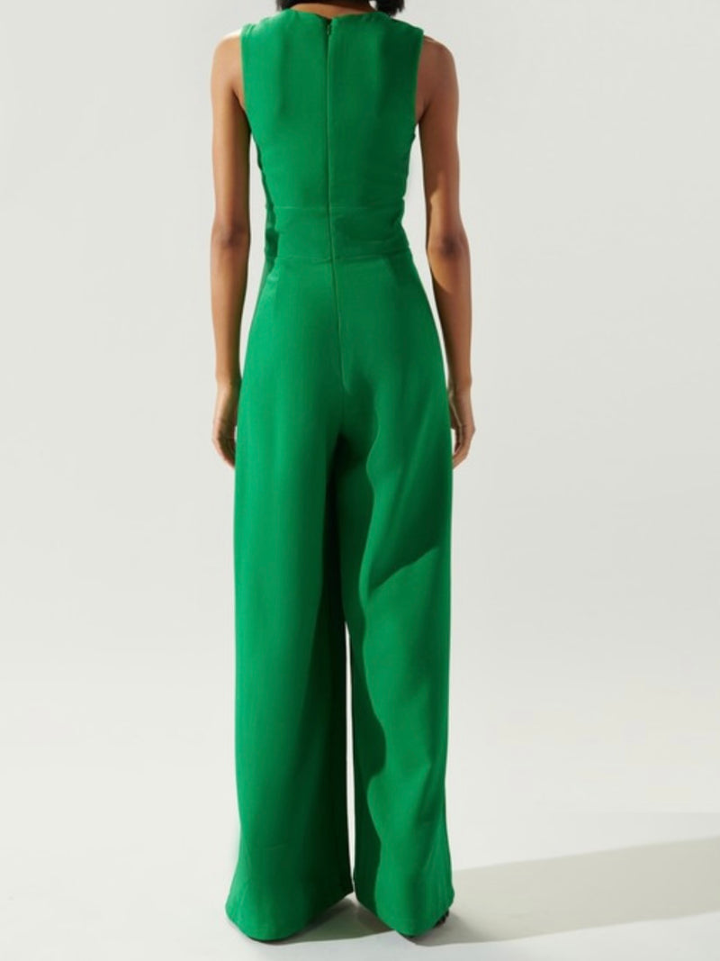 Exquisite V Neck Jumpsuit