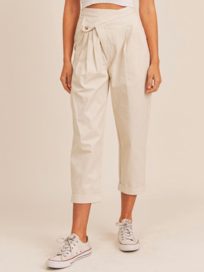 Cream Unbalanced Jogger