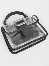 Clear Duo Pouch Clutch