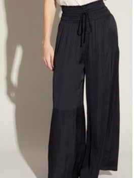 High Wist Smocked Wide Leg Palazzo