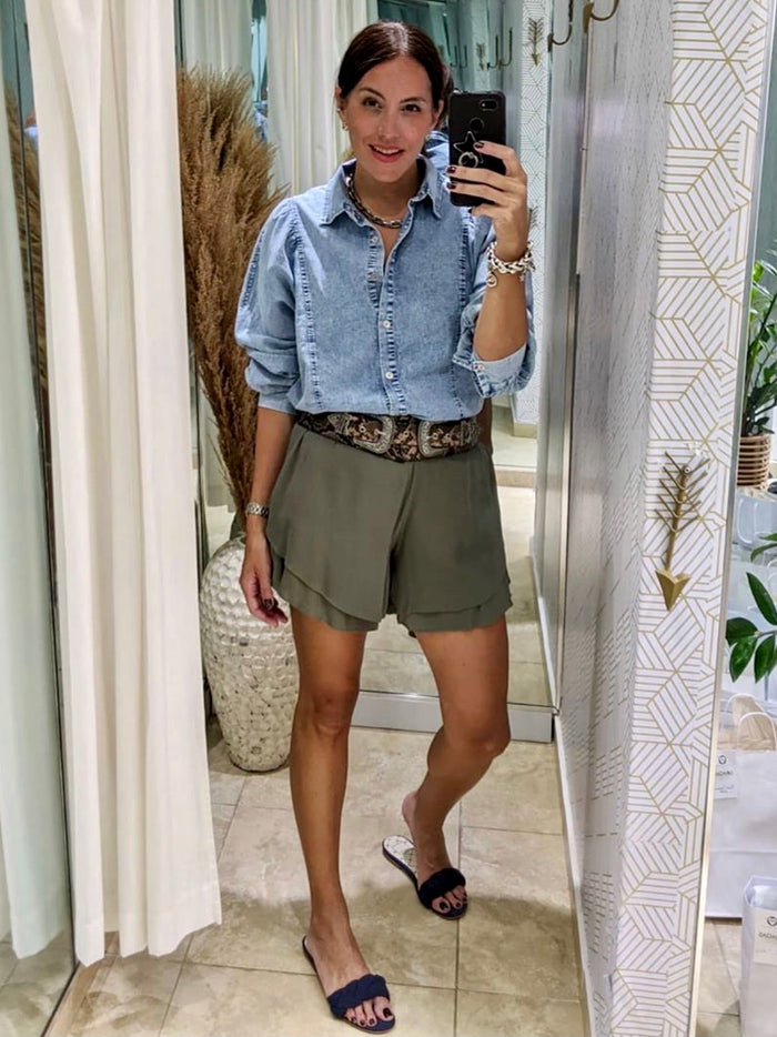 Layered Ruffle Shorts