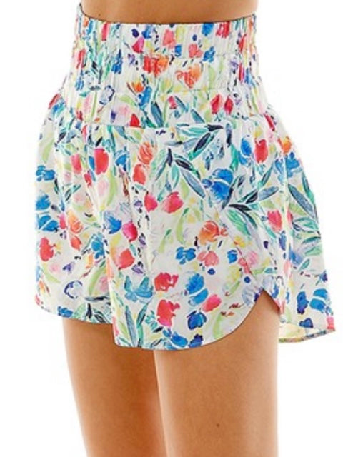 Athletic Floral Shorts