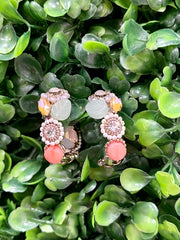 Swarovski Floral Hoop Earrings