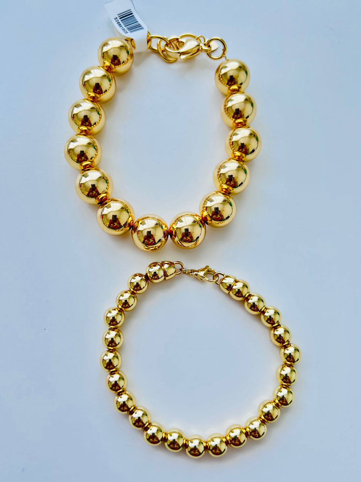 Gold Plated Bead Bracelet Set