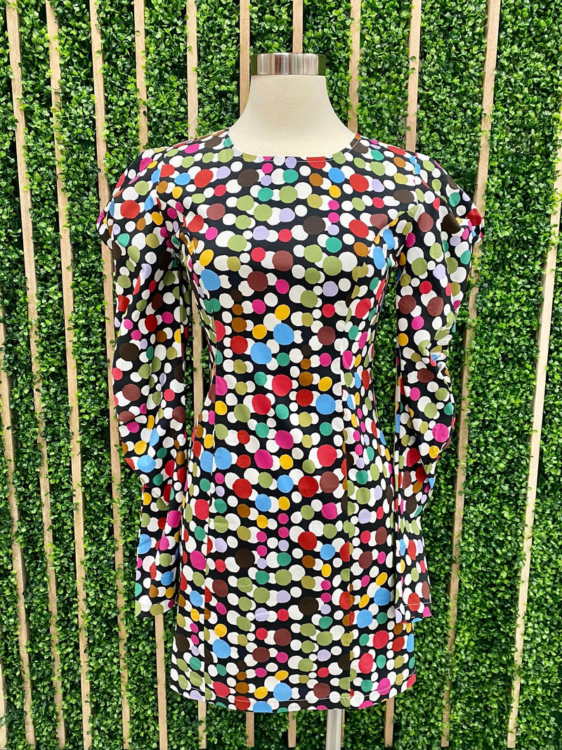 Multi Scatter Spot Dress