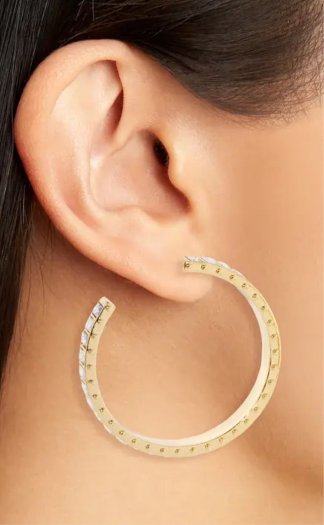 Penelope Crystal Hoops