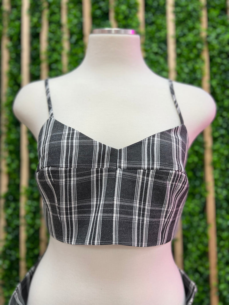 Plaid Crop Top