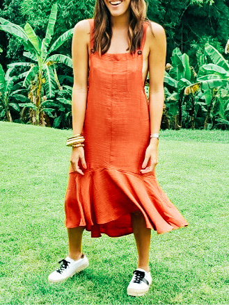 Overall Midi Dress