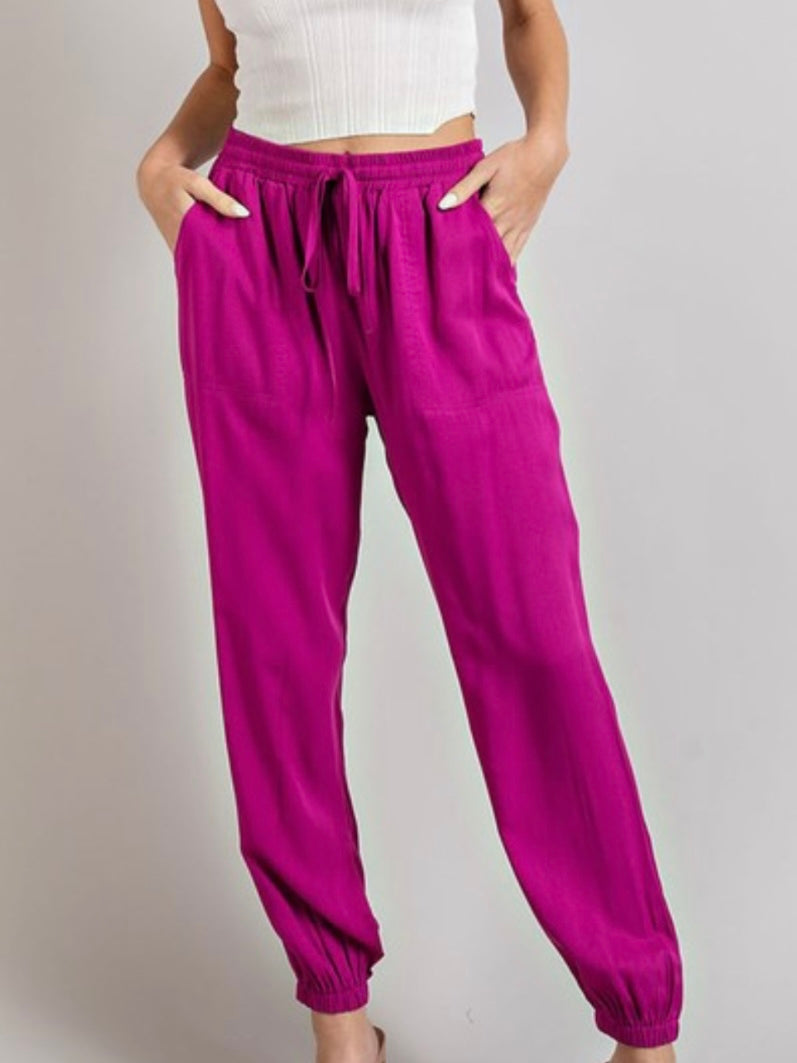 Magenta Joggers