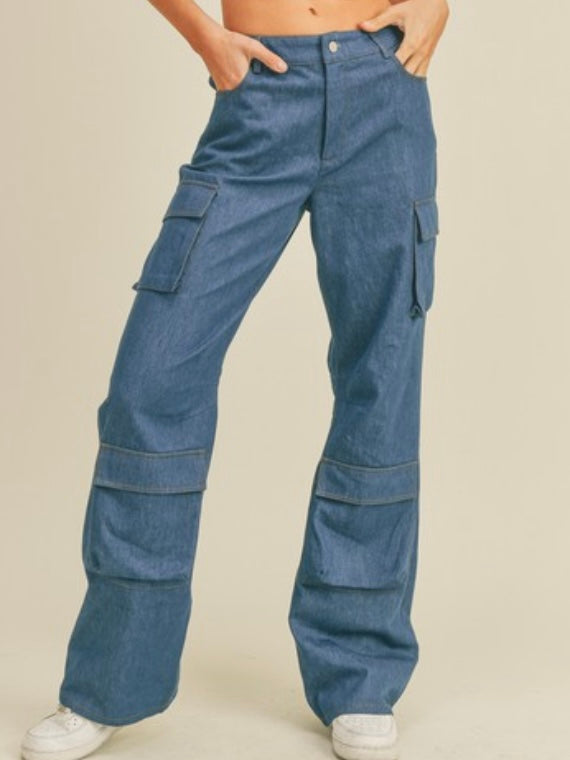 Denim Cargo Pant