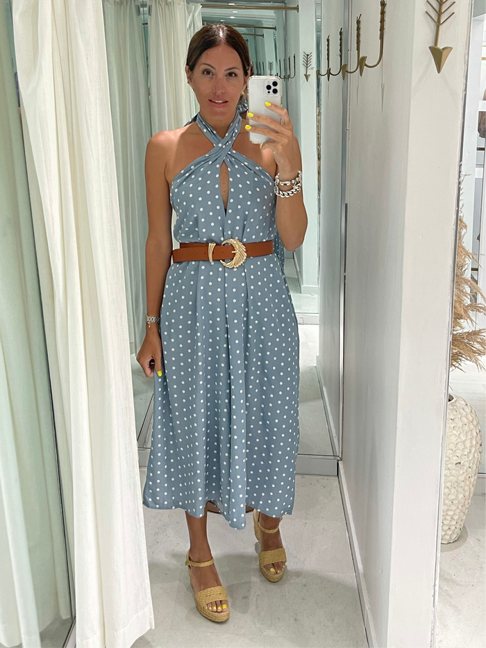 Polka Dot Loose Fit Jumpsuit