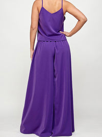 High Waist Pleated Wide Leg Palazzo