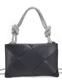 Delicate Rhinestone Handle Night Bag