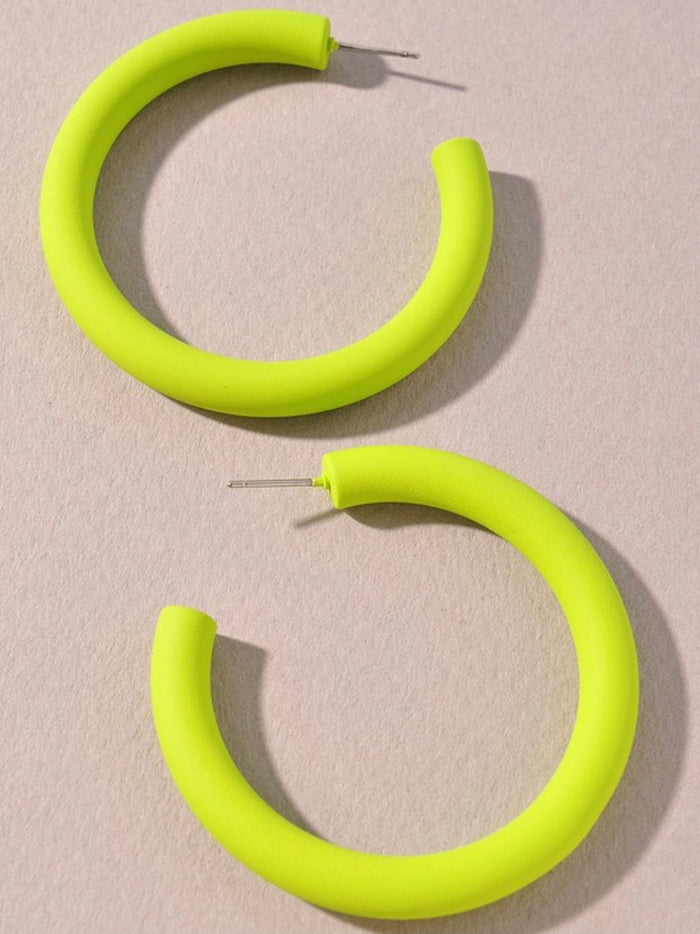 Neon Hoop Earrings