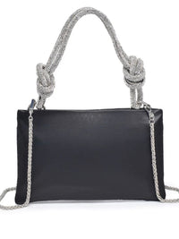 Delicate Rhinestone Handle Night Bag