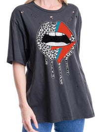 Dripping Lips T Shirt