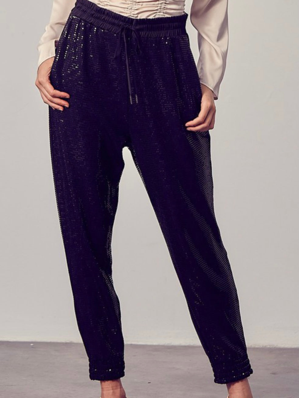 Sequin Jogger Pants