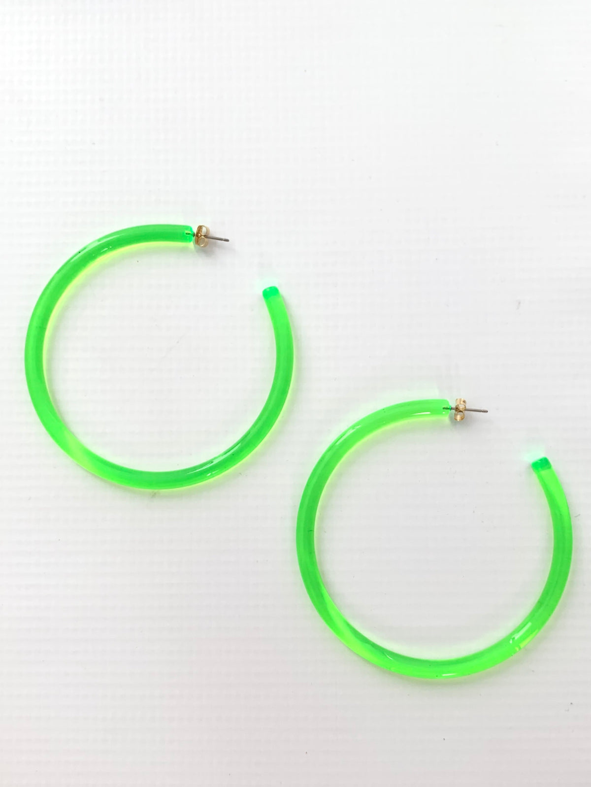 Neon Acrylic Hoops