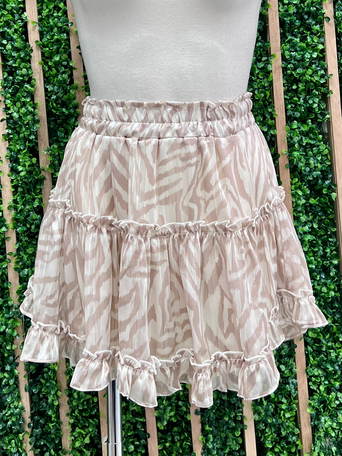 Tiger Chic Print Skirt