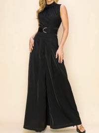 Black High Neck Jumpsuit