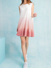 Ombré Tiered Short Dress