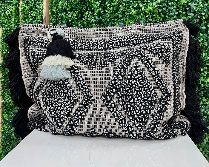 Delicate Embroidered Tufted Tote