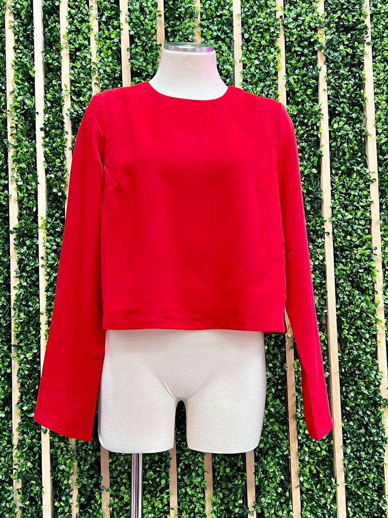 Red 3/4 Sleeve Top