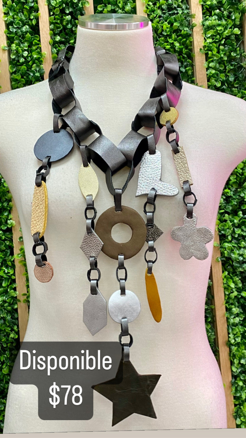 Arlenne Diaz Leather Necklaces