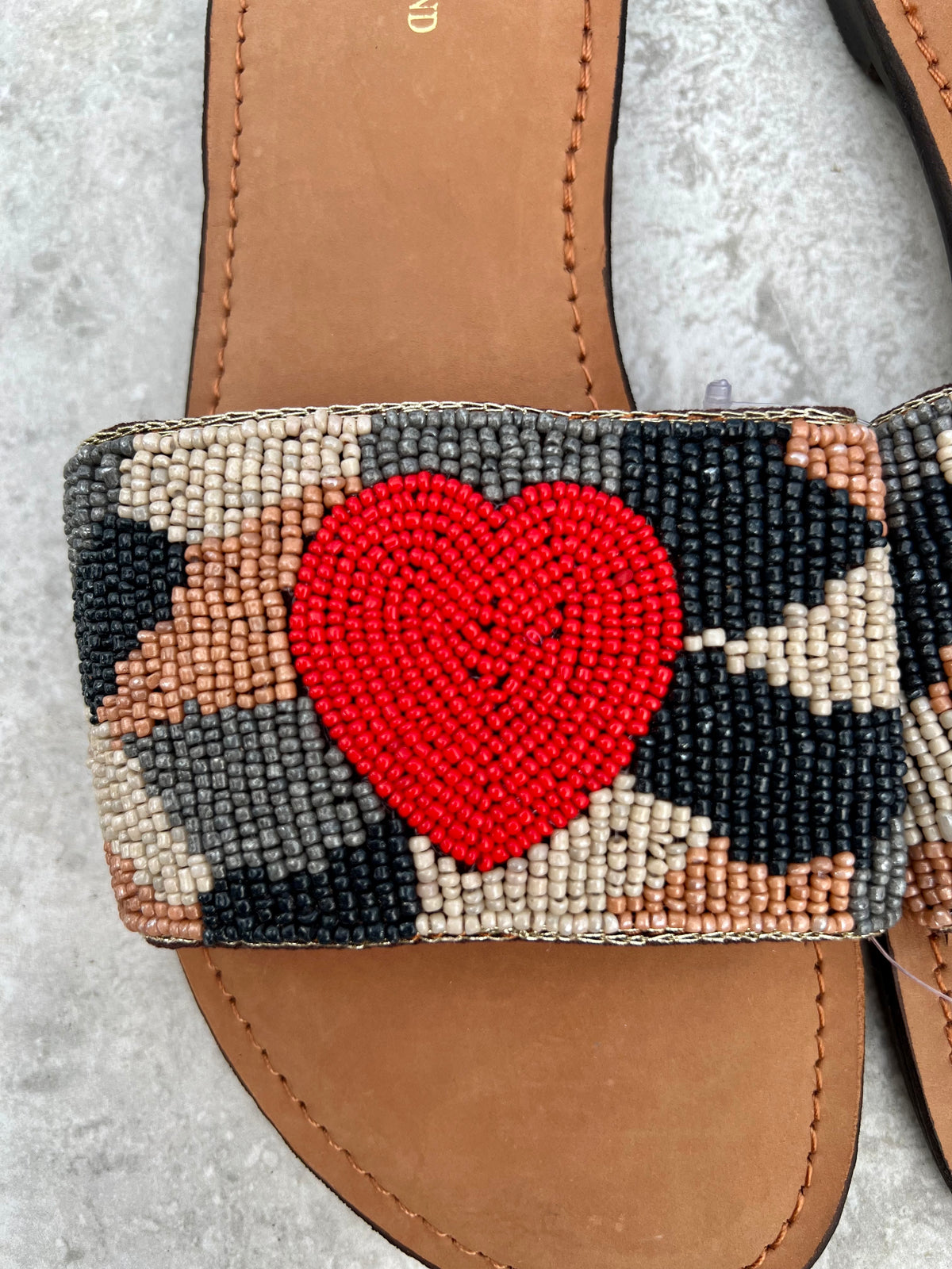 Heart Embellished Slippers