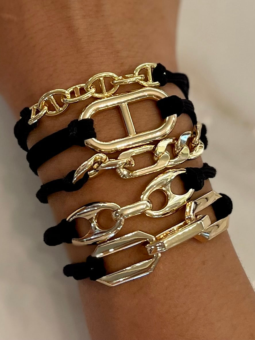 5 Piece Chain Hair Tie / Bracelets