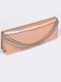 Metallic Chain Detail Clutch