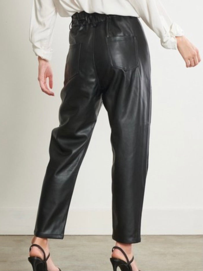 Pleather Paperbag Pants