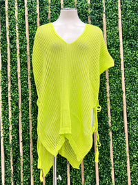 Uneven Loose Fit Crochet Coverup