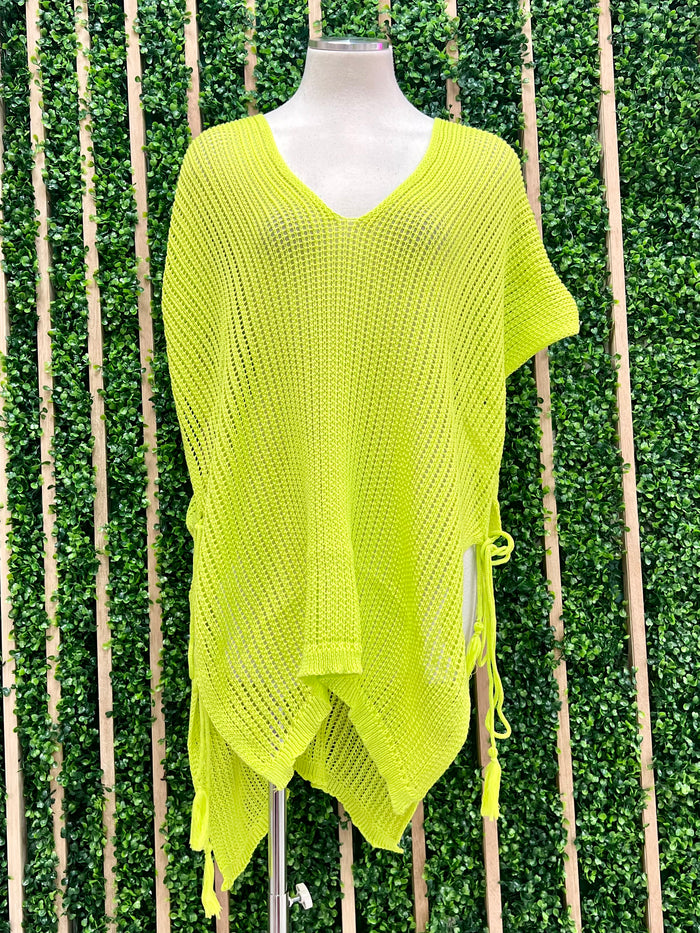 Uneven Loose Fit Crochet Coverup