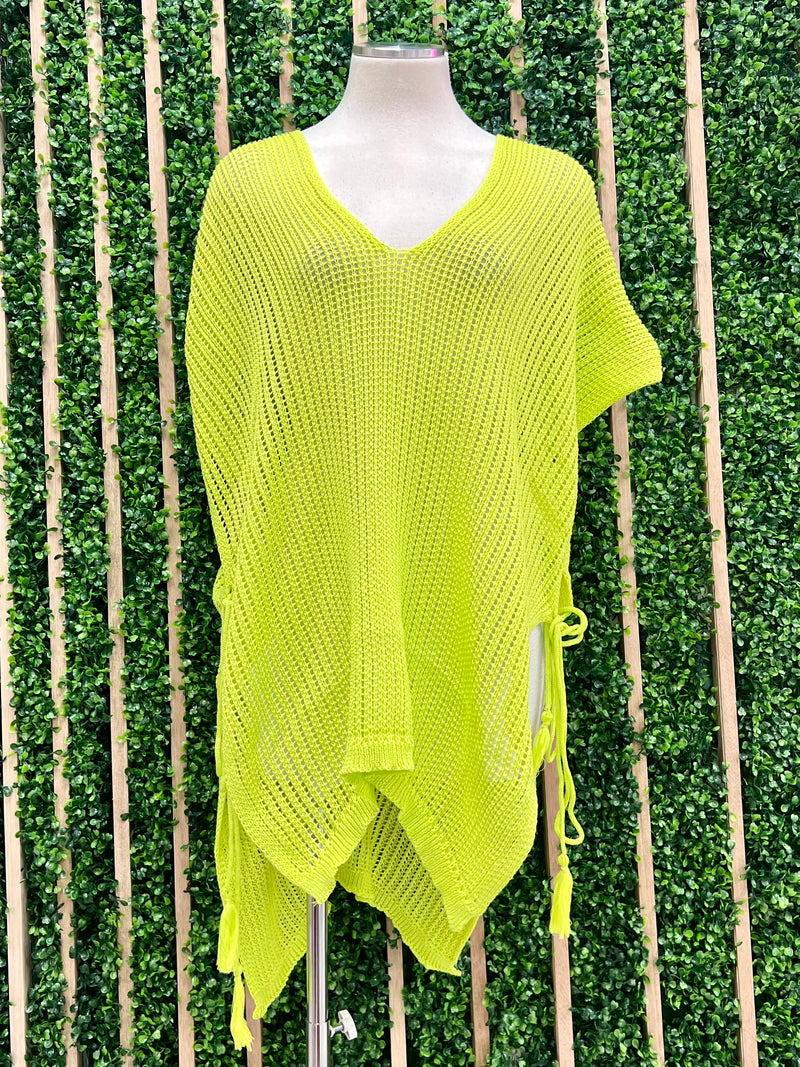Uneven Loose Fit Crochet Coverup