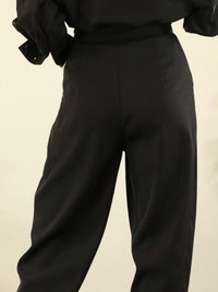 High Waist Dressy Cuffed Joggers