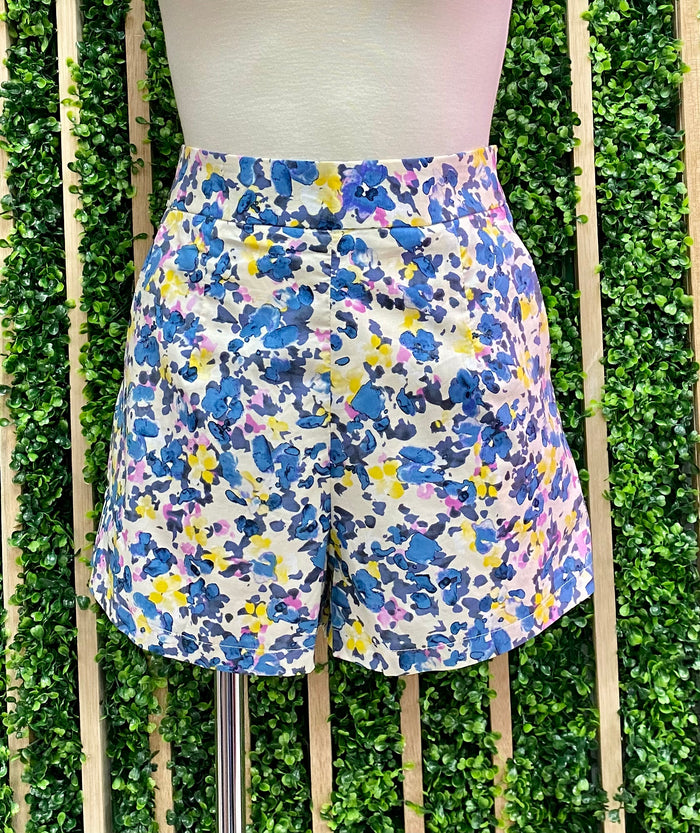 Blue Lilac Floral Short Pant