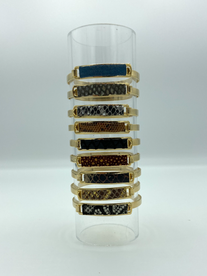 Gold Textured Bracelet