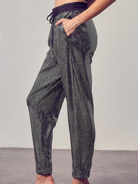 Sequin Jogger Pants