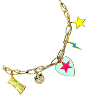 Star Heart Colorful Necklace