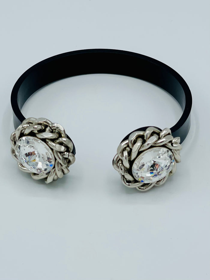 Crystal Links Acrylic Cuff
