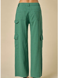 Mid Waist Cargo Pants