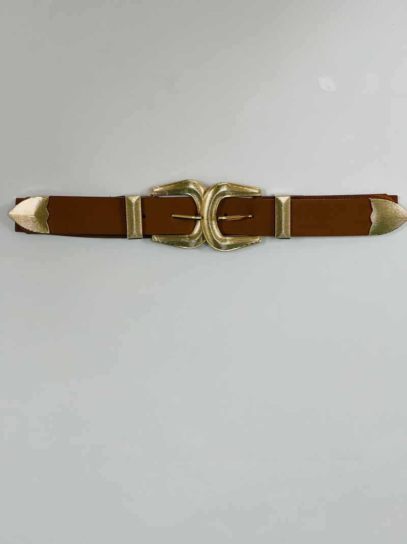 Camel Double Buckle Elastic Belt