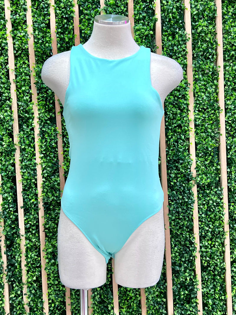 High Round Neck Bodysuit