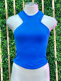 Cutout Neckline Basic Top