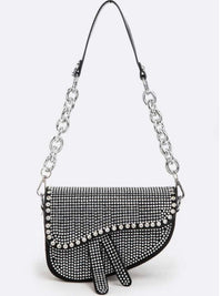 Iconic Studded Saddle Bag