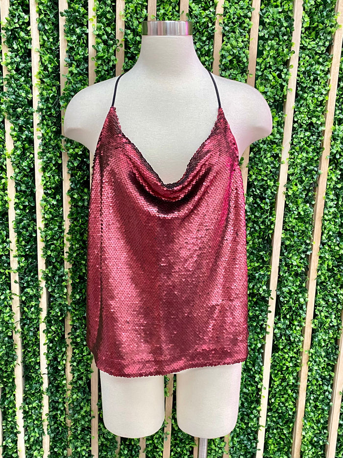 T Back Sequin Top