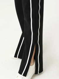 Black Trim Detail Wide Leg pant