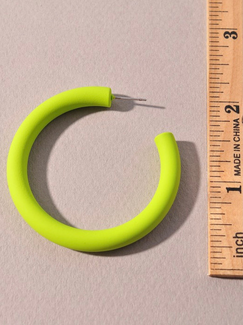 Neon Hoop Earrings