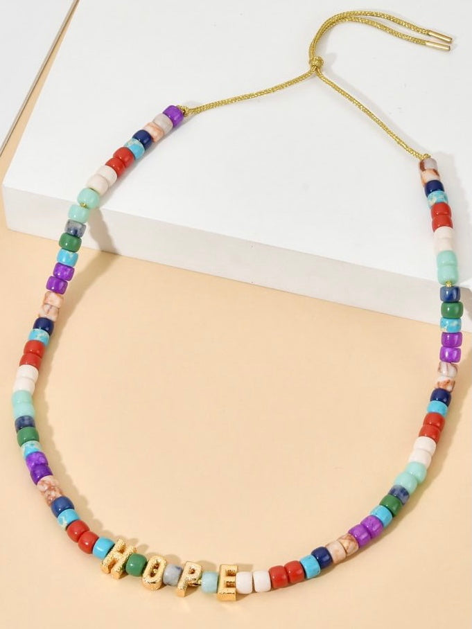 Pursuit of Happiness Crystal Beads Necklace